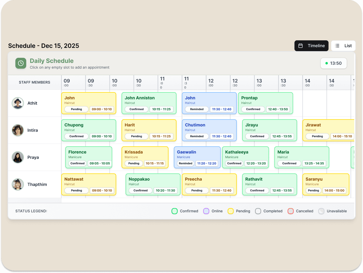 Calendar synchronization and inventory tracking - Stay organized with JaaTime schedule management